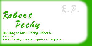 robert pechy business card